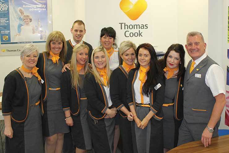 Thomas Cook Dundee modelling their Dimensions designed uniform